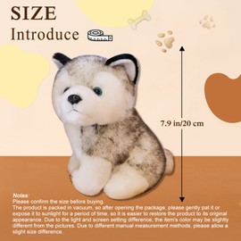 CHELEI2019 7.9" Husky Stuffed Animal Stuffed Husky Dog Plush Pillow Toy Gifts for Kids