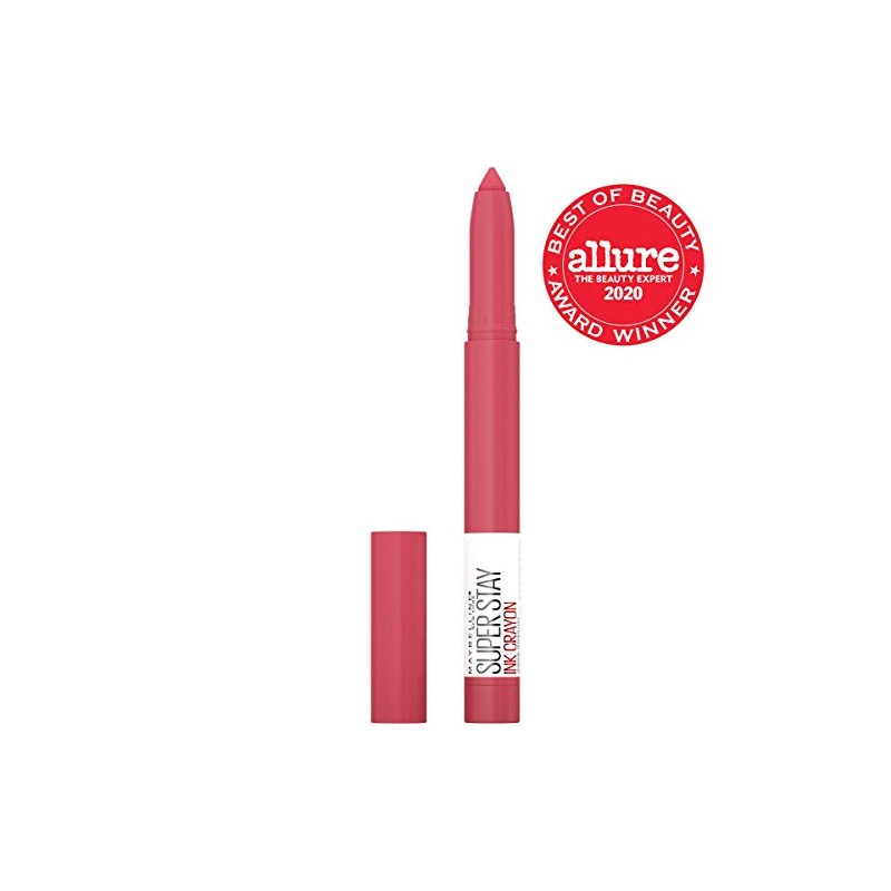 Maybelline Superstay ink crayon Matte longwear lipstick Makeup, Long Lasting