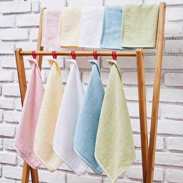 Soft touch Bamboo Yan kitchen hand towel 7-piece towel ring