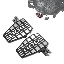 GFARDMOTO Wide Motorcycle Foot Pegs Pedal Compatible with Honda Rebel 1100 CMX1100 (2021-2025 CMX 1100 DCT), Aluminium Footrest Footpeg Extension Enlarge Step Board Extender (Black-Sliver)