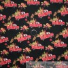 Signature BonEful Fabric FQ Cotton Quilt Black Red Apple Brown