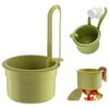 Sink Strainer, Large Green Sink Strainer Hanging, One Button Lid,