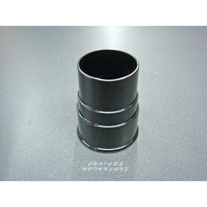 BLACK ROUND 68MM DOWN PIPE STRAIGHT CONNECTOR