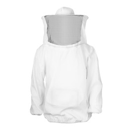 QWORK Beekeeping Suit with Long Gloves, Beekeeper Jacket with Veil, for Professional Bee Bite Prevention, XL