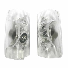 Minile Prius 30 Series Car Curtain Lamp, Door Welcome Light, Courtesy Light, LED Logo Projection, 50 Series Prius α, Car Door Lamp, Angle Adjustment Function, Set of 2 for zvw30 nz511 zvw51 Prius D