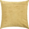 Bright Gold. Velvet Backing for DIY Throw Pillows, 40×40 cm,