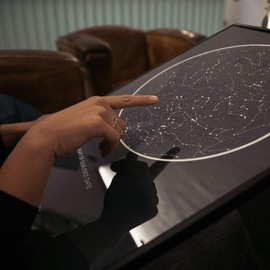 Customisable Unique Star Map. Available in A2, A3 and A4 and multiple colours. (Caribbean Green, A3)