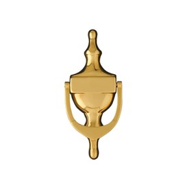 UAP 6" Victorian Urn Door Knocker for Front Door - Traditional Door Knocker with Spy Hole Option & Through-Bolt Fixings - Classic Elegant Entryway Hardware (PVD Gold Stainless Steel)