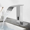CDLODIN Automatic Sensor Touchless Bathroom Faucet, Modern Chrome Bathroom Faucet