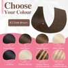 Benehair #2 Dark Brown Invisible Tape in Hair Extensions Human