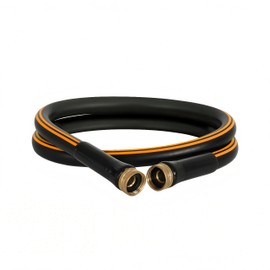 Atlantic Female to Female Heavy Duty Garden Hose 5 ft x 5/8 Inch Black Water Hose Short Connection Leader Hose (5 Feet)