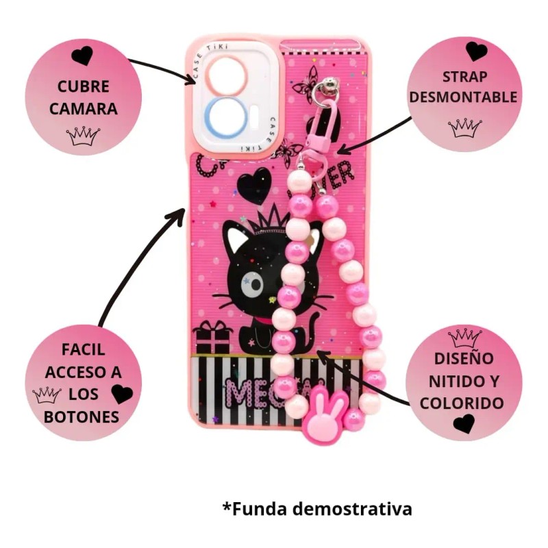 Funda Protector Case Moto G84 5g + Strap Correa +