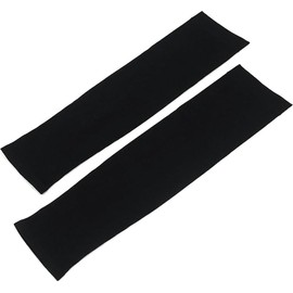 Audio Fan Ice Sleeve, Arm Cover, Women's, UV Protection, Long, Cool, Smooth, Sun Protection, Keep White Skin, black fingerless