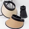 Roll-up Portable UV Sun Visor Hat Travel Dark Beige