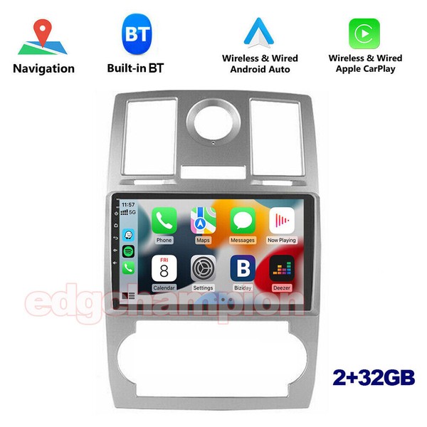 Unbranded For Chrysler 300C 2004-2007 2+32GB Android Auto CarPlay Car