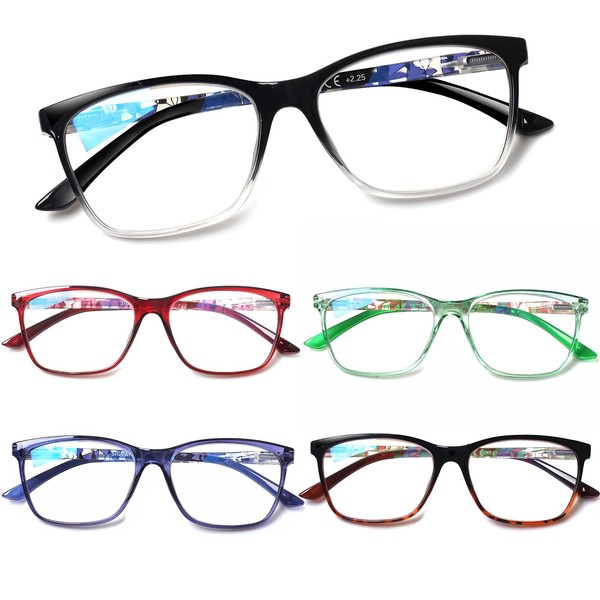 SIGVAN Ladies Reading Glasses Blue Light Blocking Spring Hinge Fashion
