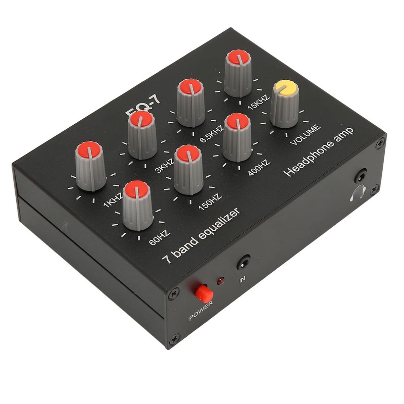 7 Band Sound Equalizer, Dual Channel Digital Equalizer, Output Input