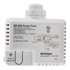 WattStopper BZ-200 24V, 20A, 120/277V, Occupancy Sensor Plug-Load Power Pack, White
