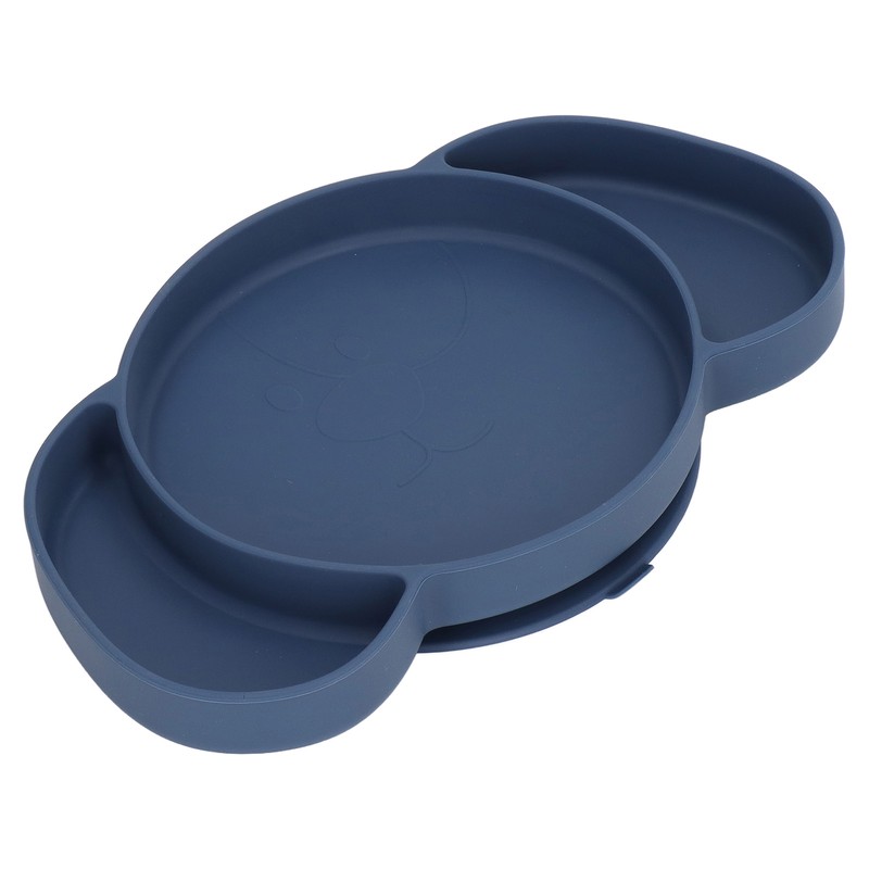 Kids Divided Plates Safe Silicone Foldable Prevent Slipping Toddler Suction