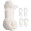 Peakloong 50 Feet x 1/4inch Flag Pole Halyard Rope with