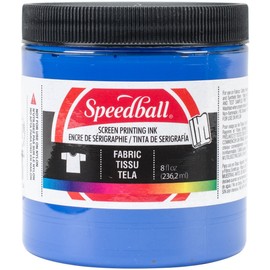 Speedball Art Products Fabric Screen Printing Ink, 8-Ounce, Blue
