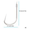 SG Store 20Pcs Small Barbless Fish Hooks with 45cm Line