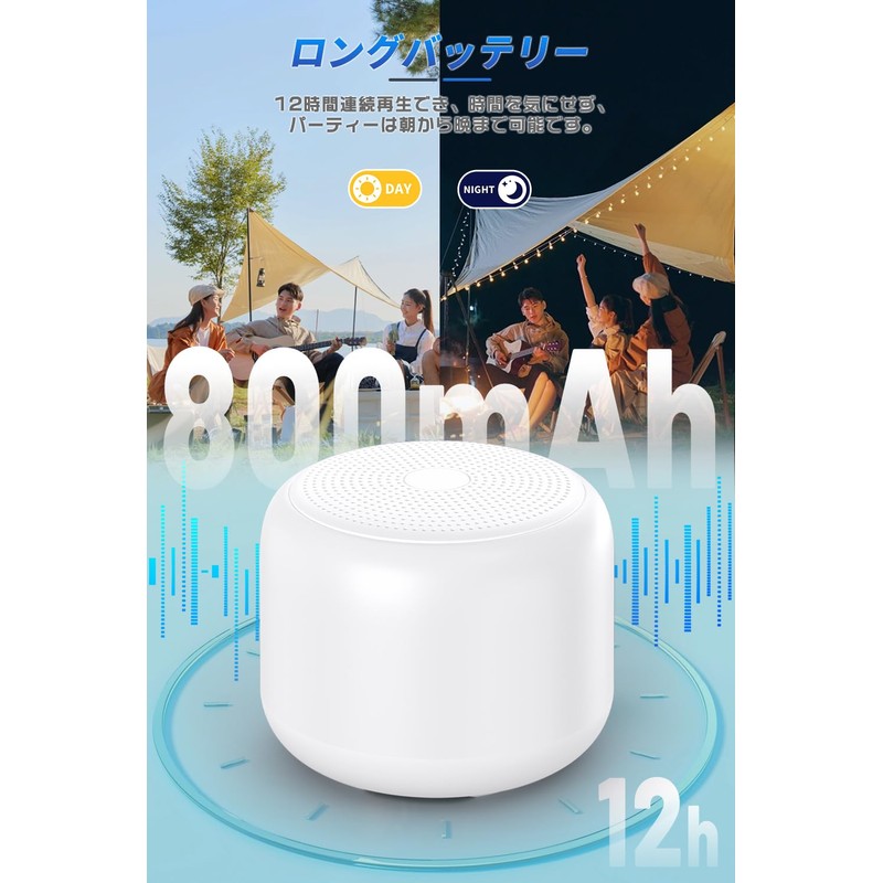 【Latest Model & Fully Waterproof】Bluetooth Speaker IPX7 Small Mini Portable