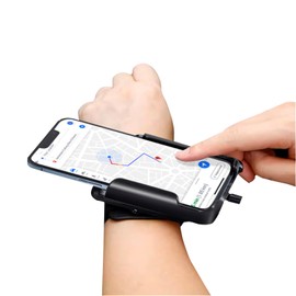 2 in 1 Running Smartphone Armband Mobile Wristband Wrist Stand Smartphone Wrist 360° Rotating Smartphone Holder Arm Smartphone Arm Holder Smartphone Wrist Fixed