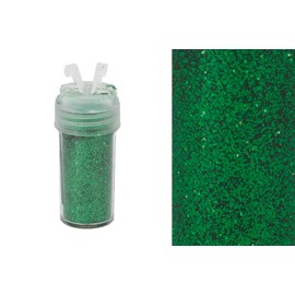 Creativery Glitter Powder 0.26 mm Tin 2.5 x 5.5 cm with Shaker Lid Glitter Dust Glitter Craft Nail Art Choice of Colours Green 580