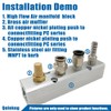 Qolekog Quality 7 Way 9 Port Air Manifold 1/2" NPT