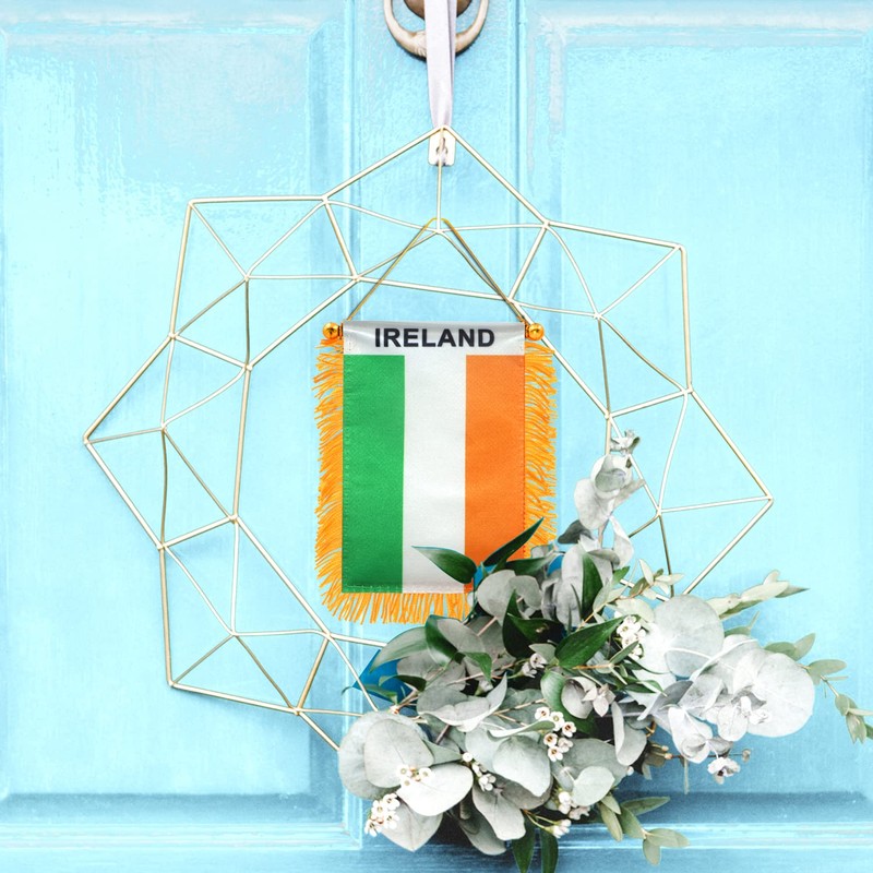 Anley 4 X 6 Inch Ireland Fringy Window Hanging Flag