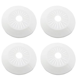 XGNG 4pcs Pipe Cover Decoration White 30mm-55mm PVC Plastic Escutcheon Water Pipe Drain Line Cover For Kitchen Faucet Accessories Wall Hole Duct Cover