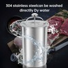 Stainless Steel Ham Press Maker,Meat Press Cooker with Thermometer Multifunctional
