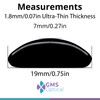 GMS Optical 1.8mm Reg-Thin/19mm Long Length - Anti-Slip Adhesive Contoured