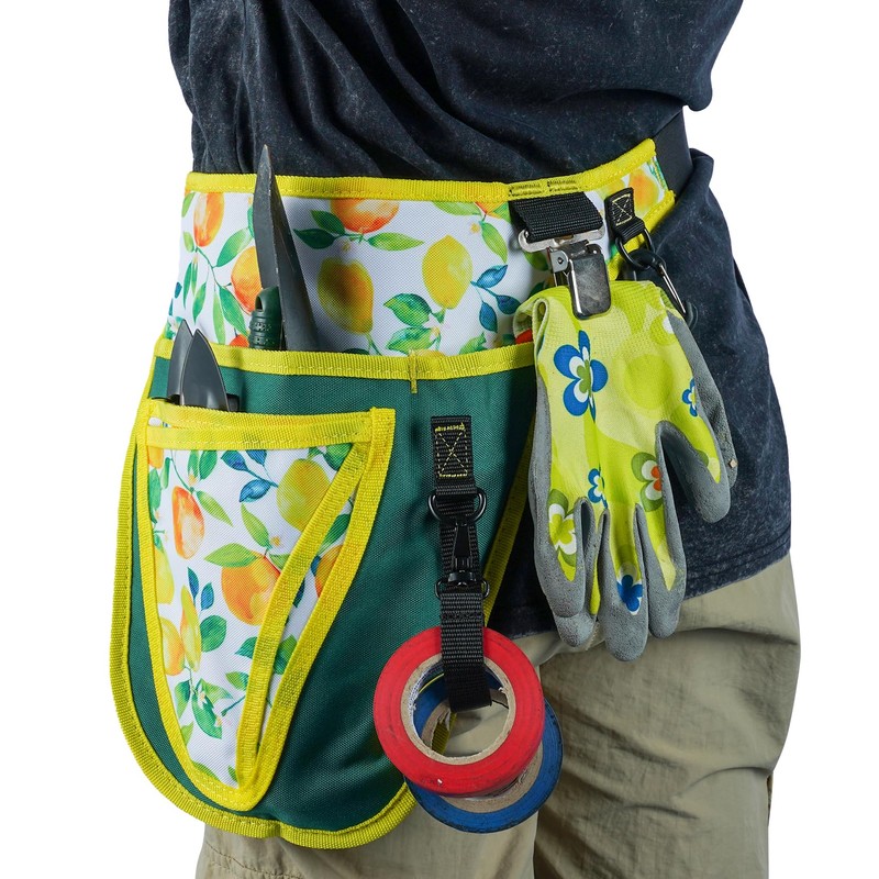 KUNN Garden Tool Belt for Women,Waist Pouch Apron with Pockets