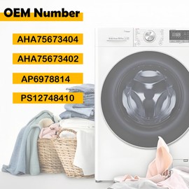 ELSOON AHA75673404 AHA75673402 Washer Drain Pump Assembly Compatible with LG Washing Machine WT7800CV WT7800CW WT7060CV WT7060CW WT7100CW WY7150W WT7200CW WT7250CW WT7300CV WT7300CW