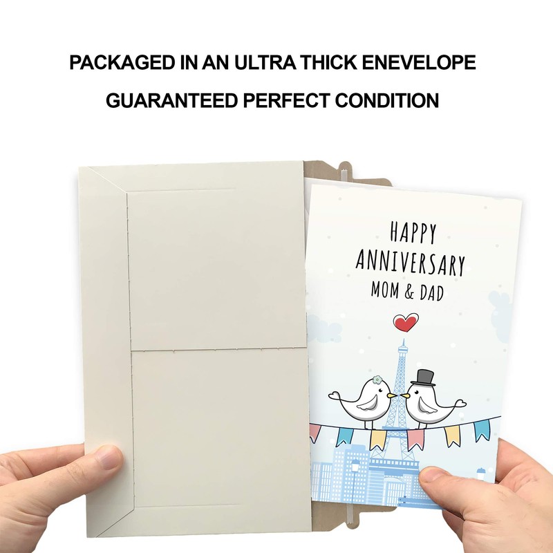 Prime Greetings Anniversary Card Mom and Dad (Parents)