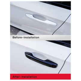 YINGTUU for Honda 11th Gen Civic 2022-2025 Accord CR-V HR-V 2023 2024 2025 Accessories Door Snap Handle Cover Trims Protection with Smart Auto Lock Holes Glossy Black