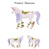 Fuwraixis Flower Unicorn Toy, European Fairytale Elf Horse, Simulation Mythical