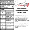 Candy Retailer Sour Sanded Gummi Valentine Hearts 2 Lb
