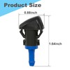 DUZFOREI 68024312AB 2PCS Windshield Washer Nozzle Replacement for Chrysler 200