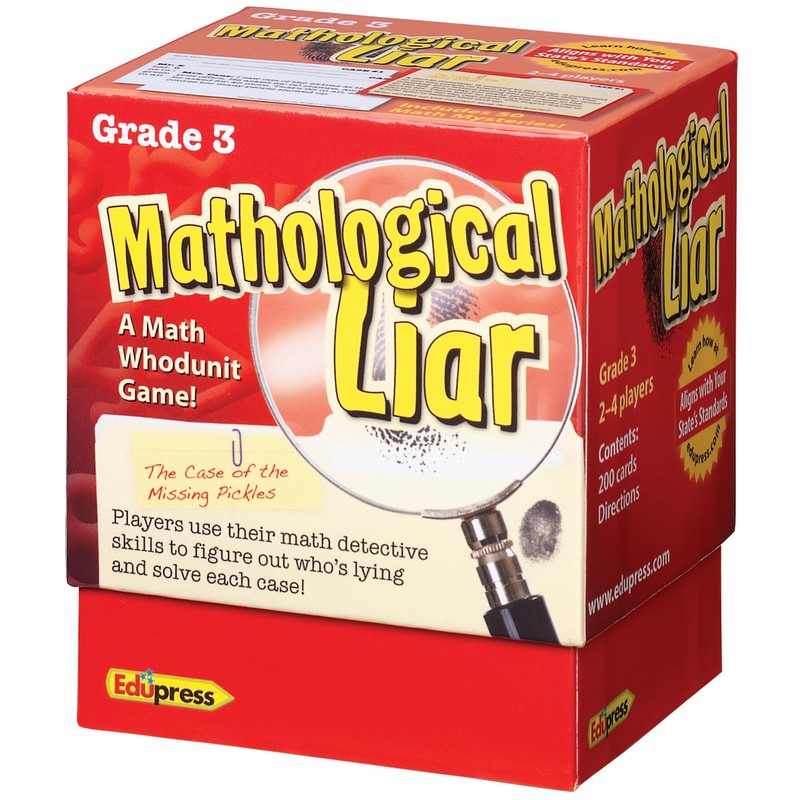 Edupress (EP-3396 Mathological Liar Game, Grade 3