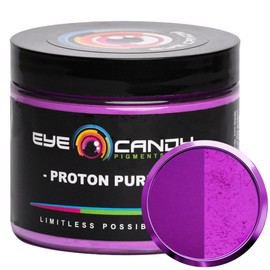 Eye Candy Premium Mica Powder - Neon Pigment, Colorant for Epoxy, Resin, Woodworking, Soap Molds, Candle Making, Slime, Bath Bombs, Nail Polish, Cosmetic Grade, Non-Toxic (Proton Purple, 50 Grams)