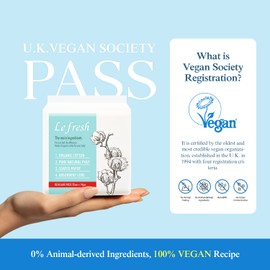 Lefresh Organic Cotton Cover Pads with Wings| Regular, 28 Count | Regular Absorbency - Unscented - Vegan - Chlorine Free - Ultra Thin Pads for Women