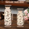 Ninehaoou 2 Pcs Ceramic Small Vase Rustic Farmhouse Vase Boho