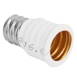 Haofy E12 to E14 Adapter, 6 Pcs. Ease of Use, Easy to Install E14 to E12 Lamp Adapter, Insulation Resistant, Heat Resistant for Living Room Corridors (White)
