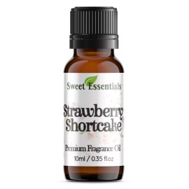 Sweet Essentials Strawberry Shortcake 10ml Premium Fragrance Oil, Aromatherapy, Diffusers & More