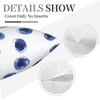 VARUN Dots Throw Pillow Covers Blue Irregular Polka Dots Beautiful