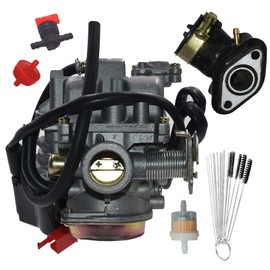 Carbman Carburetor for GY6 Scooter 49CC 50CC ATV Quad Dirt Bike for 4 Stroke GY6 Engines 139QMB 139QMA 50QT PD18J Carb