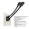 2 Ports HD Multimedia Interface 2.0 Wall Plate 4K 60Hz